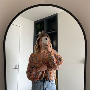 Rainbow Knit Cardigan